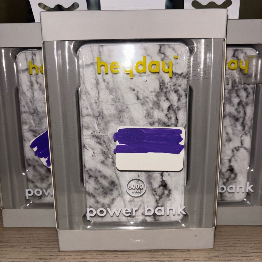 Heyday White Marble Power Bank